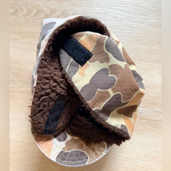 RARE Vintage Columbia Gore-Tex Camo Winter Hat Sherpa Lined Ear Flaps USA L/XL - Picture 6 of 8